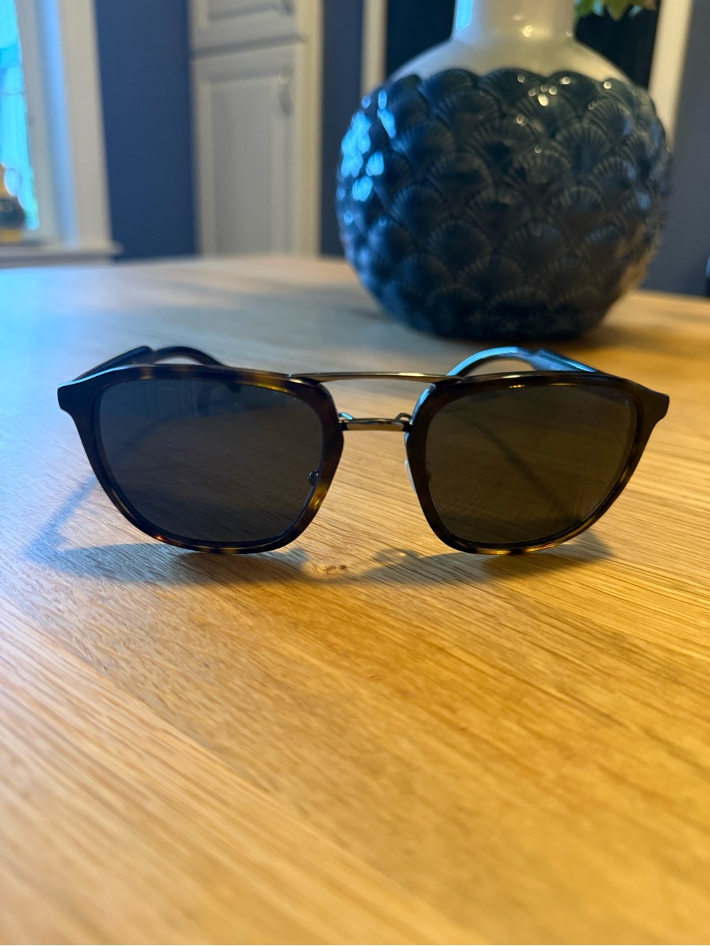 Prada SPR 12T Tortoise Square Sunglasses 54mm 2AU-5S0 Made in Italy